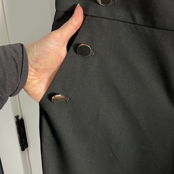 LOFT Black Marisa Sailor Trouser Dress Pants Size 8 - Picture 10 of 12